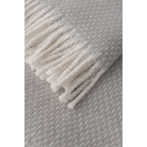 Světle šedý pléd s podílem bavlny Euromant Zen, 140 x 180 cm-image-1