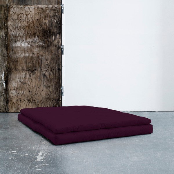Variabilní pohovka s koženými pásky Karup Buckle Up Purple Plum-image-1