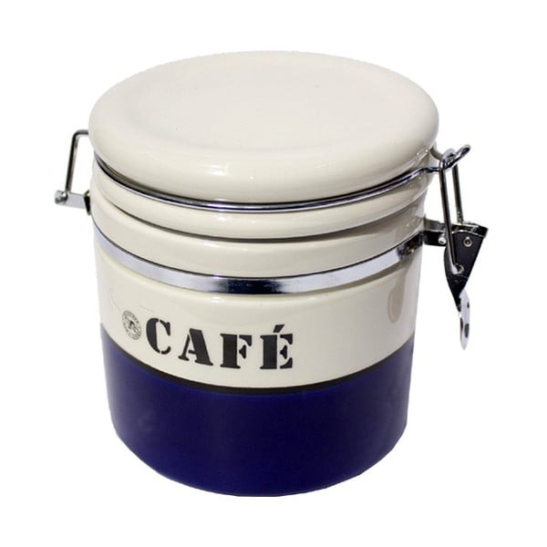 Puntíkatá dóza na kávu Blue Café, 1 litr