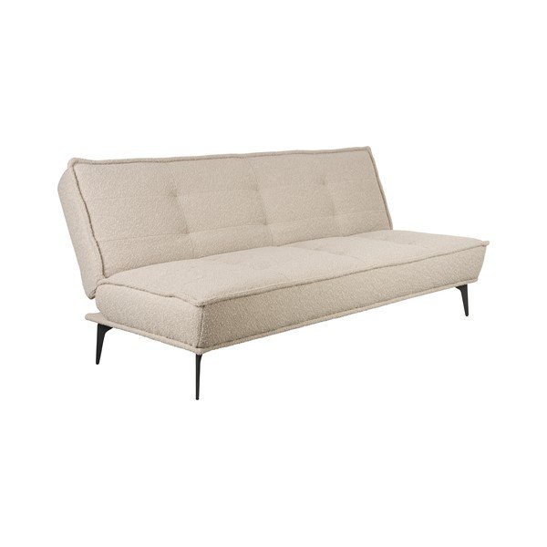 Béžová rozkládací pohovka z textilie bouclé 184 cm Cielke – White Label-image-2