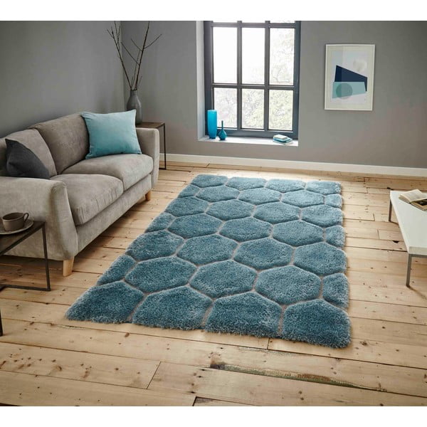 Modrý koberec Think Rugs Noble House, 150 x 230 cm-image-1
