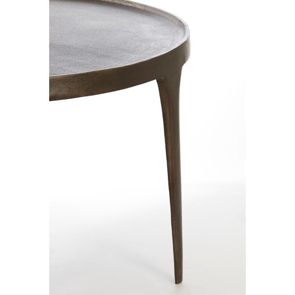 Hnědé kulaté konferenční stolky v sadě 2 ks ø 75 cm Tobias – Light & Living-image-2