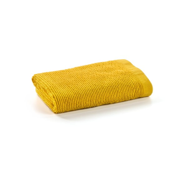 Žlutý bavlněný ručník Kave Home Miekki, 50 x 100 cm