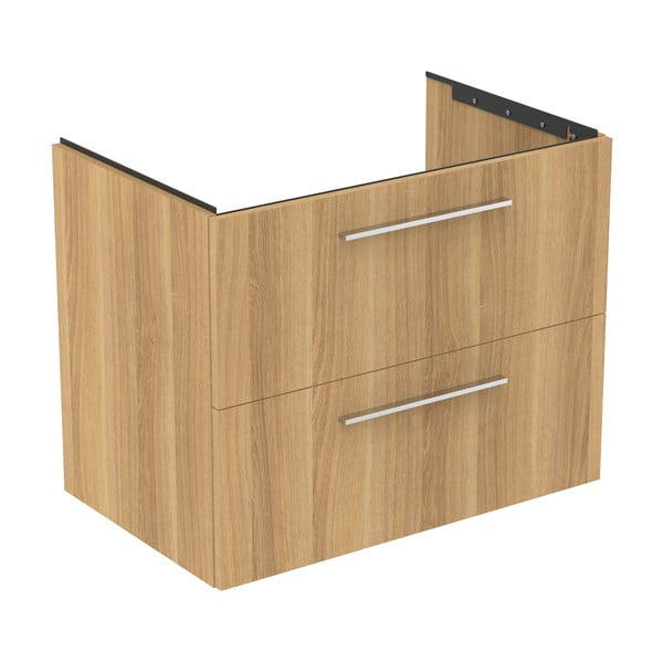 Závěsná skříňka pod umyvadlo v dekoru dubu v přírodní barvě 80x63 cm i.Life B – Ideal Standard-image-2