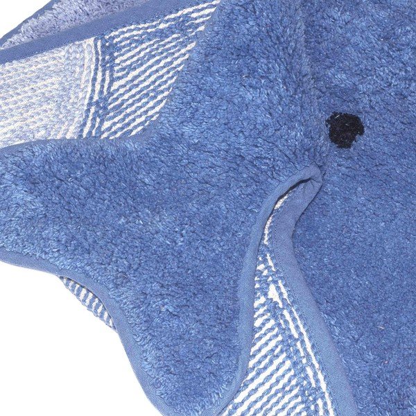 Modrá bavlněná koupelnová předložka Mr. Fox Blue Whale, 69 x 44 cm-image-3
