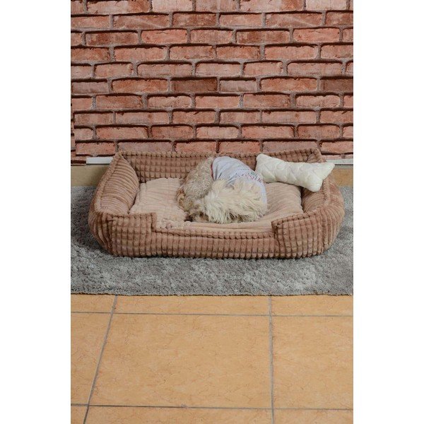 Béžový plyšový pelíšek Nest - Lydia&Co-image-2