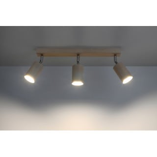 Dřevěné stropní svítidlo Nice Lamps Ludwik, délka 45 cm