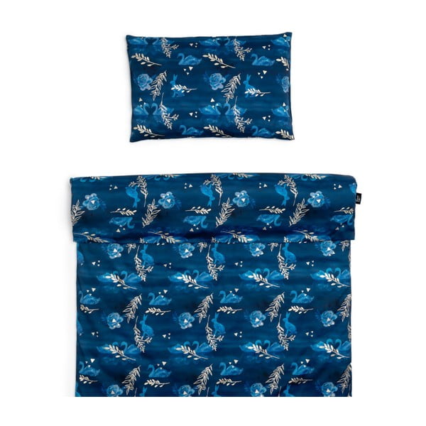 Bavlněné dětské povlečení do postýlky 135x100 cm Swan Lake - ESECO-image-1