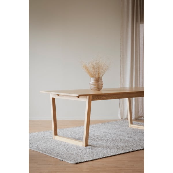 Přírodní jídelní stůl v dubovém dekoru Rowico Colonsay, 215 x 96 cm-image-2