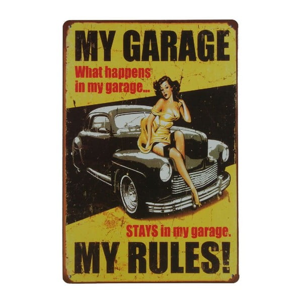 Cedule My Garage, 20x30 cm