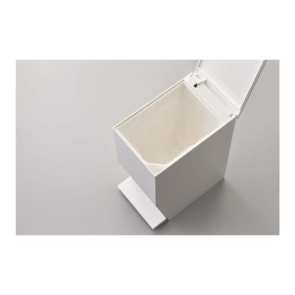 Bílý nášlapný plastový odpadkový koš 3,9 l Tower – YAMAZAKI-image-3