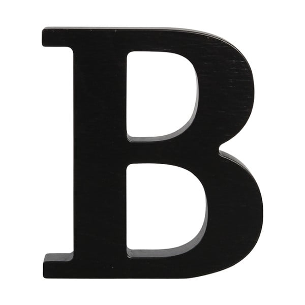 Černé dřevěné písmeno Typoland B