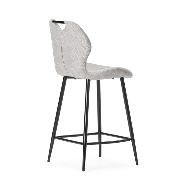 Béžové čalouněné barové židle v sadě 2 ks (výška sedáku 65 cm) Muli – Marckeric-image-4