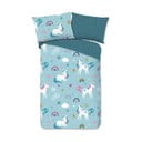 Flanelové dětské povlečení na jednolůžko 140x200 cm Snowycorn – Good Morning