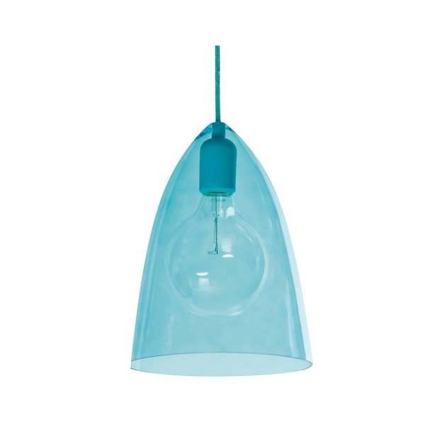 Modré závěsné svítidlo SULION Glassy-image-1