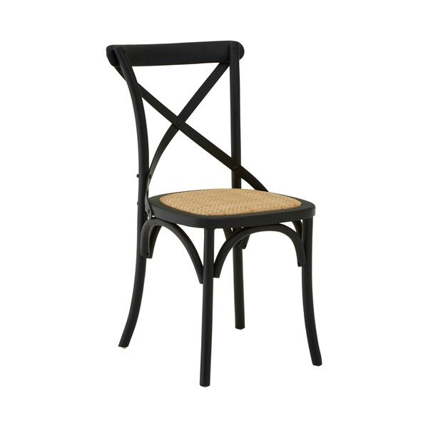 Černá jídelní židle z dubového dřeva Lyon – Premier Housewares