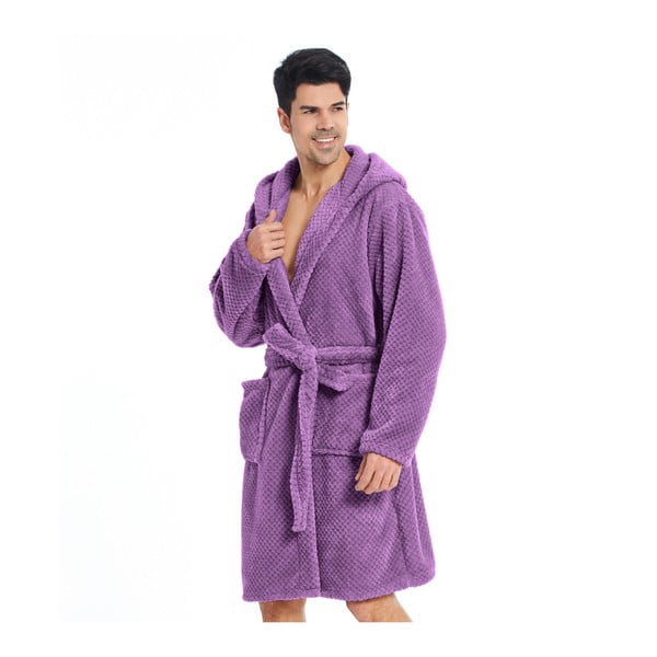 Fialový unisex župan z mikrovlákna DecoKing Sleepyhead, velikost XXXL-image-1