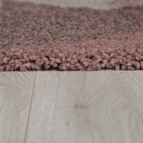 Růžovo-šedý koberec Flair Rugs Nuru, 60 x 230 cm-image-3
