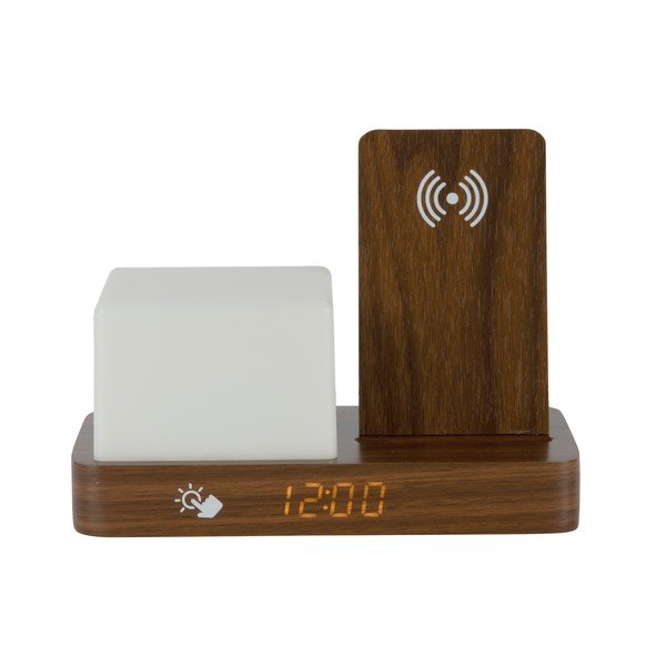 Digitální/stolní budík s bezdrátovou nabíječkou Retro LED Night Light – Karlsson-image-3