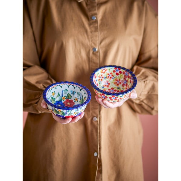 Servírovací misky v sadě 2 ks z kameniny 380 ml Florist – Bloomingville-image-1