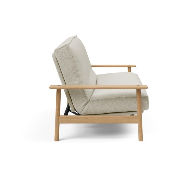 Bílá rozkládací pohovka se snímatelným potahem Innovation Balder Mixed Dance Neutral, 97 x 230 cm-image-3