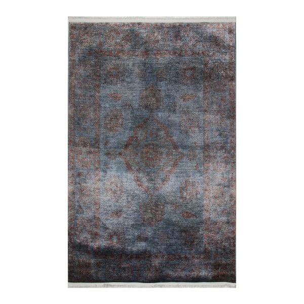 Modrošedý koberec Eco Rugs Diane, 75 x 150 cm