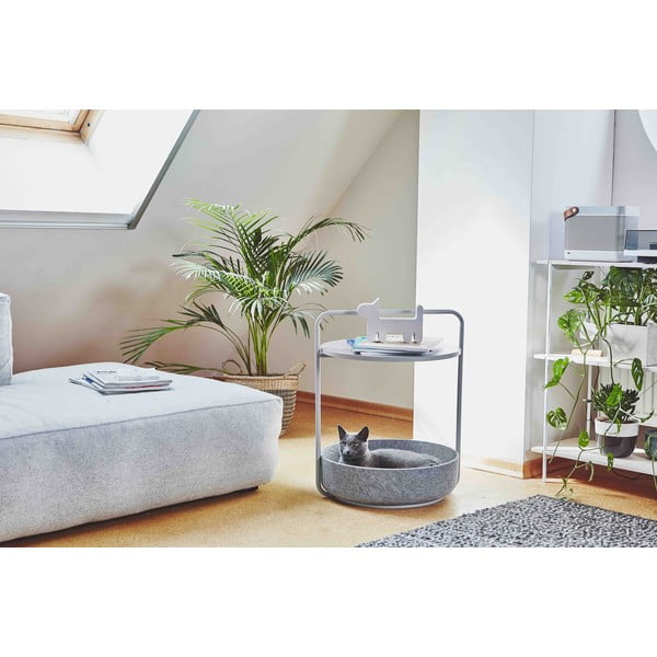 Kulatý odkládací stolek ø 50 cm Tavolino Concrete – MiaCara-image-1