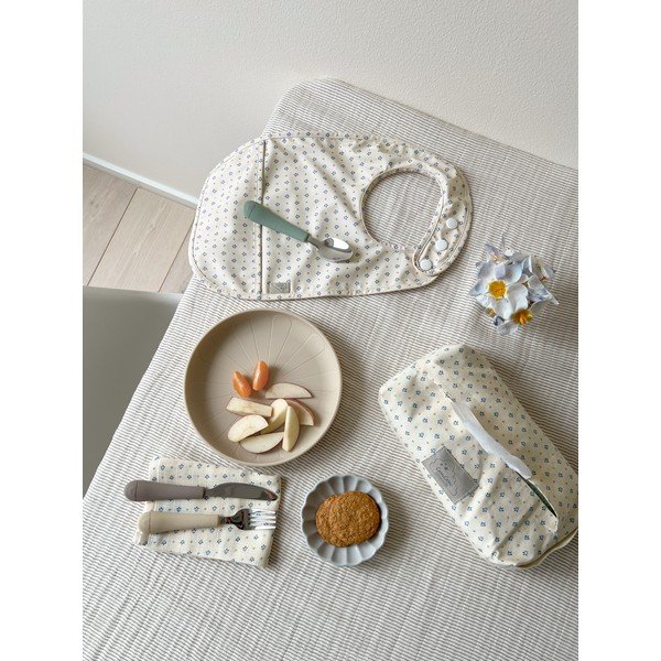 Hnědý/béžový dětský příbor 3 ks ze silikonu Olive Mix – Cam Cam Copenhagen-image-3