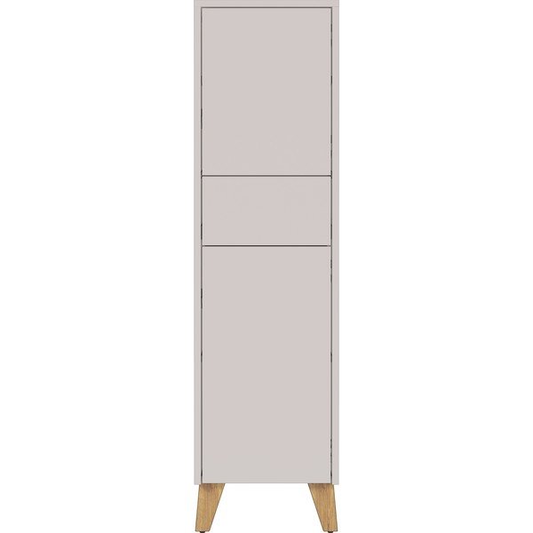 Krémová matná vysoká koupelnová skříňka 33x123 cm Arnea – Germania-image-3