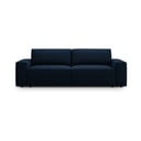 Tmavě modrá rozkládací pohovka z textilie bouclé 247 cm Jodie – Micadoni Home