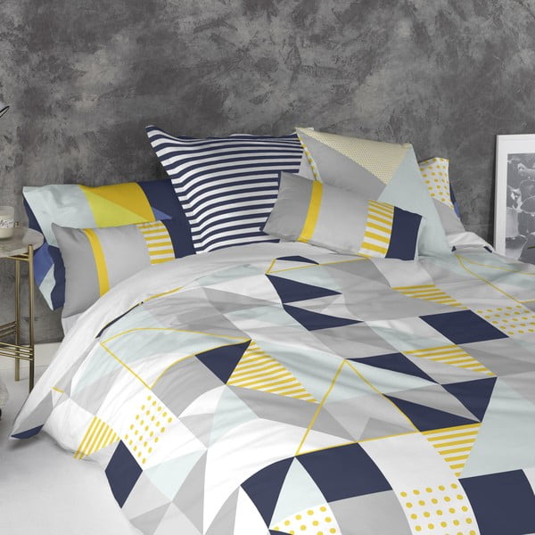 Sada 2 bavlněných povlaků na polštář Blanc Geo Dot-image-1