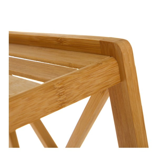Bambusový koupelnový regál v přírodní barvě 33x119 cm – Casa Selección-image-2