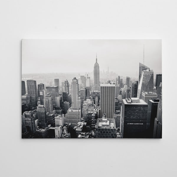 Obraz na plátně Černobílý Manhattan, 50x70 cm
