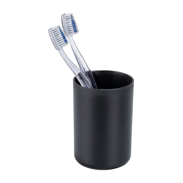 Černá plastová sada doplňků do koupelny Fano – Allstar-image-3