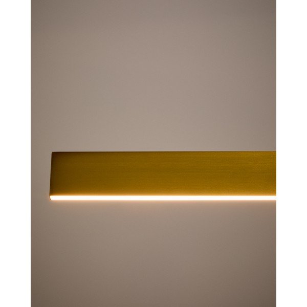 LED závěsné svítidlo ve zlaté barvě s kovovým stínidlem Boadella – Kave Home-image-2