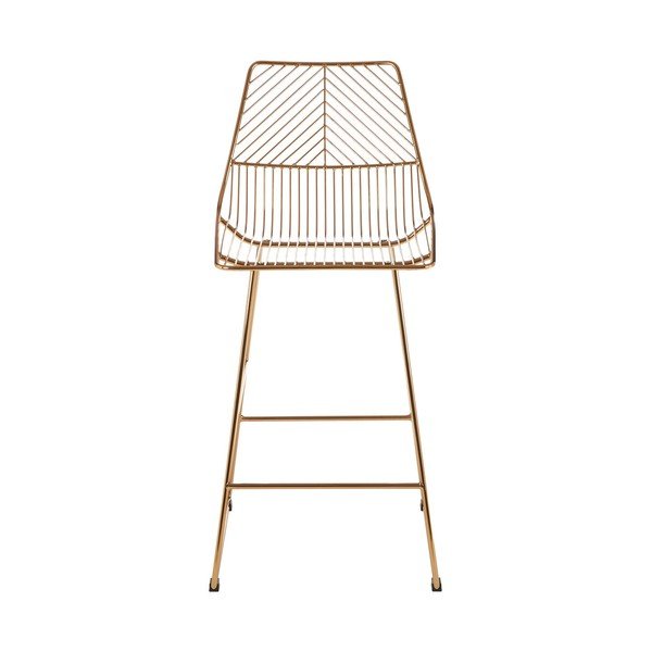 Kovová barová židle ve zlaté barvě District – Premier Housewares-image-2