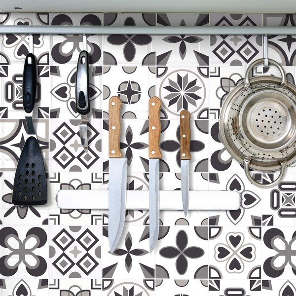 Sada 60 samolepek Ambiance Grey 