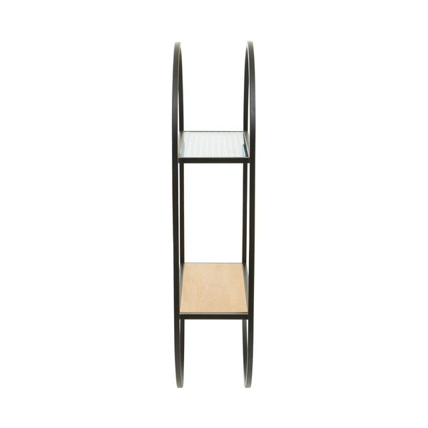 Černá/v přírodní barvě patrová kovová police 35 cm Mataram – Premier Housewares-image-4