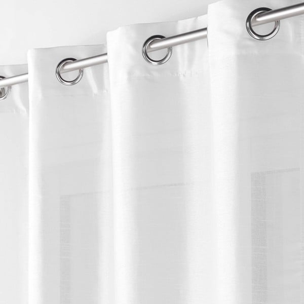 Bílý saténový závěs 140x240 cm Shana – douceur d'intérieur-image-1