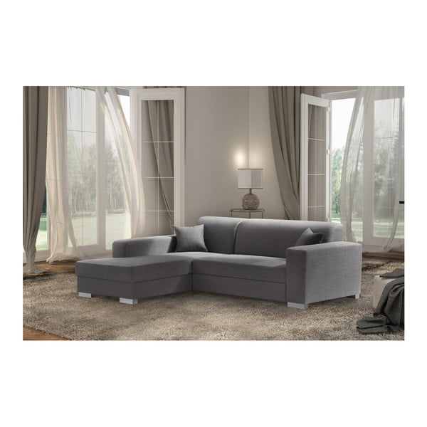 Tmavě šedá sedačka INTERIEUR DE FAMILLE PARIS Bijou, levý roh-image-3