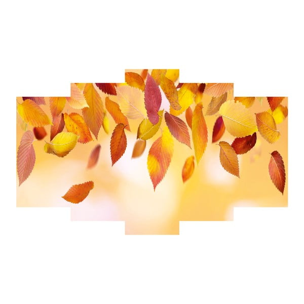 5dílný obraz Leaves