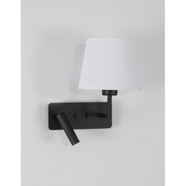 Bílé/matně černé hliníkové nástěnné svítidlo s ohybatelnou konstrukcí Savona – Nova Luce-image-3