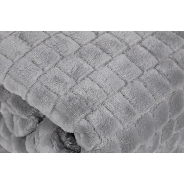Šedý přehoz na dvoulůžko 200x220 cm Melinda - Mijolnir-image-2
