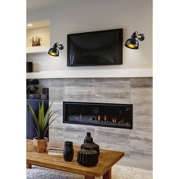 Černé kovové nástěnné svítidlo Reno – Candellux Lighting-image-1