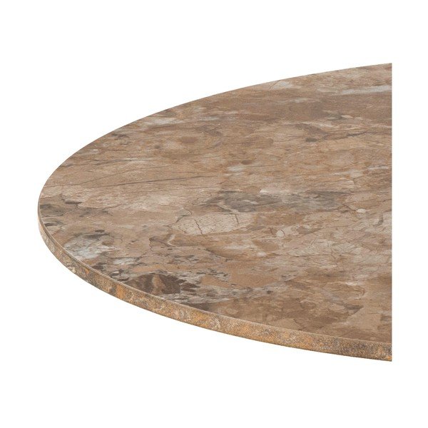 Hnědý kulatý konferenční stolek s keramickou deskou ø 60 cm Malta – Actona-image-3