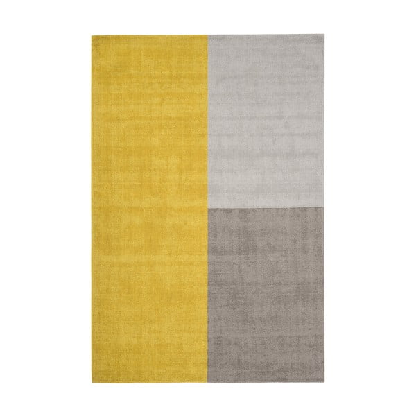 Žluto-šedý koberec Asiatic Carpets Blox, 120 x 170 cm