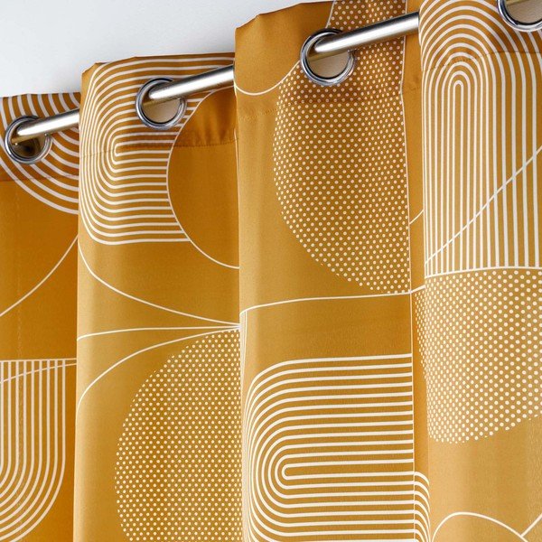 Závěs v měděné barvě 140x280 cm Esquisse – douceur d'intérieur-image-1