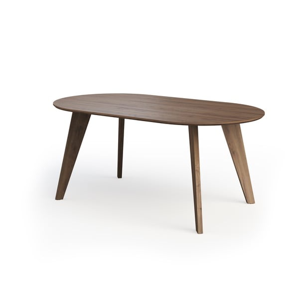 Jídelní stůl s deskou v dekoru ořechového dřeva v přírodní barvě 100x180 cm Lago – TemaHome-image-3