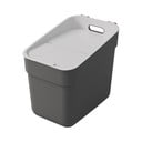 Tmavě šedý odpadkový koš na tříděný odpad z recyklovaného plastu 20 l Ready To Collect – Curver