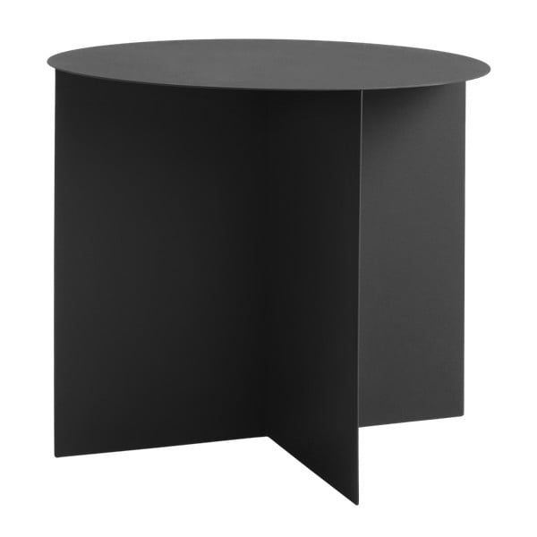 Černý konferenční stolek Custom Form Oli, ⌀ 50 cm